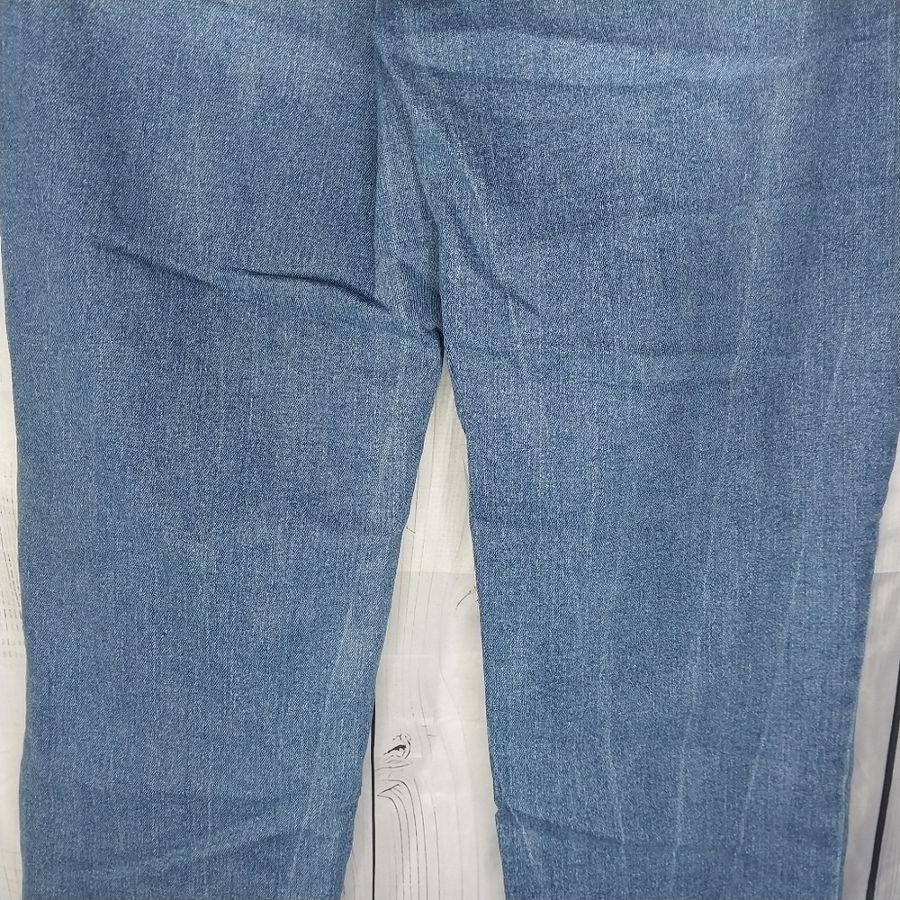Nicole Miller Nomad Super High Rise Straight Blue Distressed Jeans - Picture 11 of 14